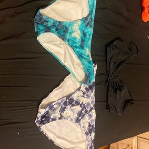 Swim top with 2 swim bottoms From Old Navy